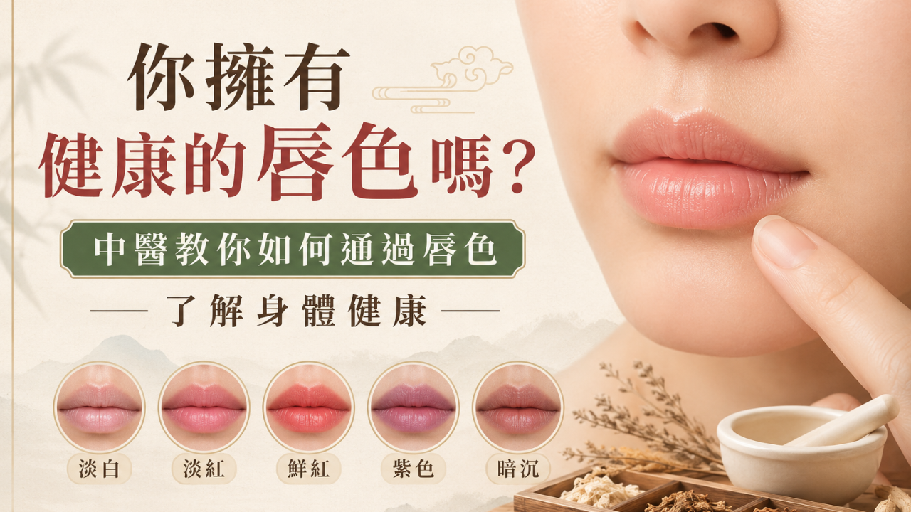 【你擁有健康的唇色嗎？中醫教你如何通過唇色了解身體健康】